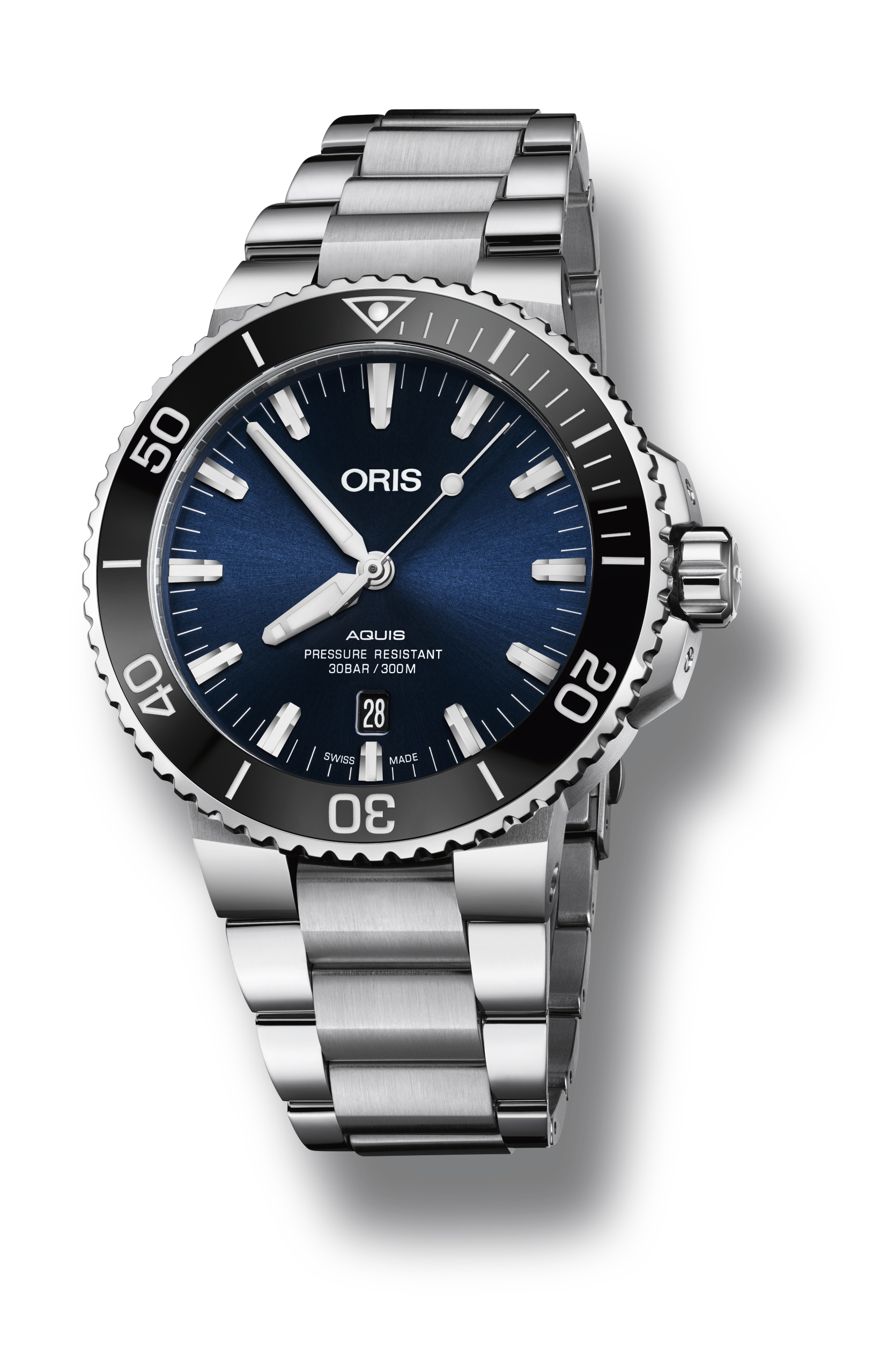 Oris Aquis Date Automatic Watch, Blue Dial Image